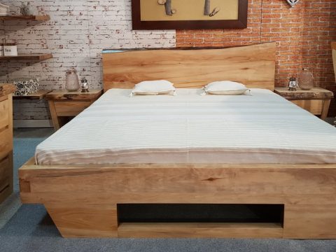 Dormitor ALSACIA din lemn masiv in stil industrial