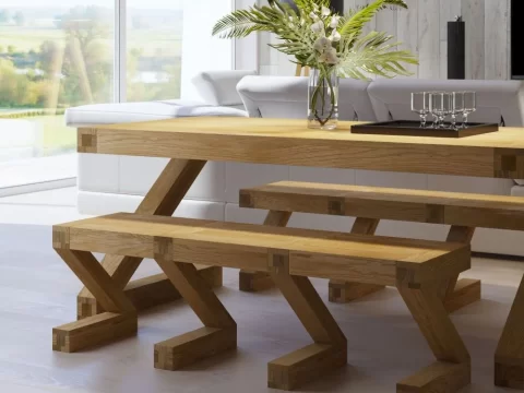 Mobila din lemn masiv de stejar - RONEX Prod