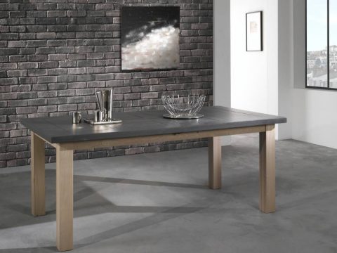 masa din lemn masiv de stejar ARHITECT GREY