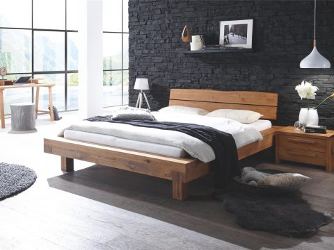 mobila dormitor COMO din lemn masiv de stejar