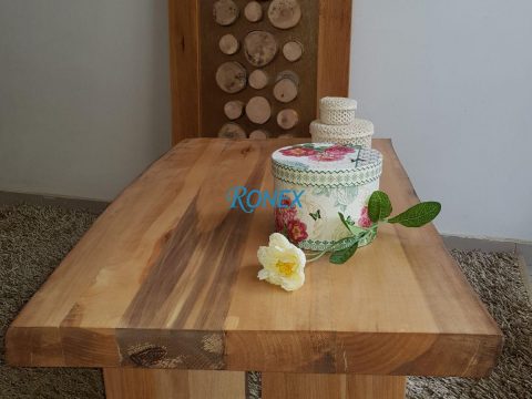 Măsuţă cafea ALSACIA + obiect decorativ tablou Picături