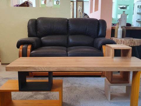 Masuta cafea CUBE din lemn masiv de stejar